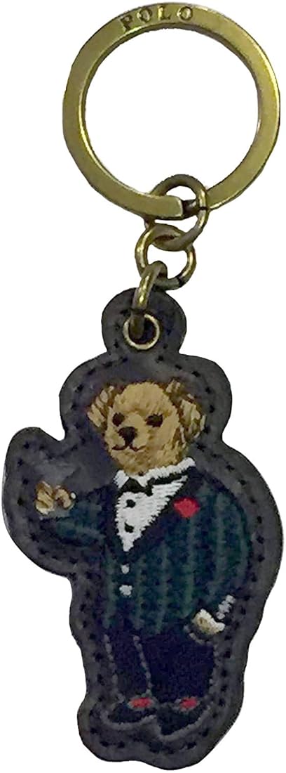 Ralph Lauren Iconic Polo Bear Leather Key Fob : Amazon.in